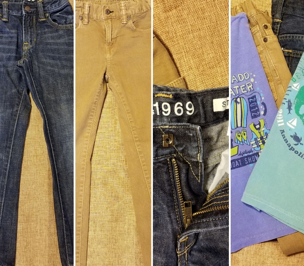 Boys gap jeans bundle/2 free vintage style tees